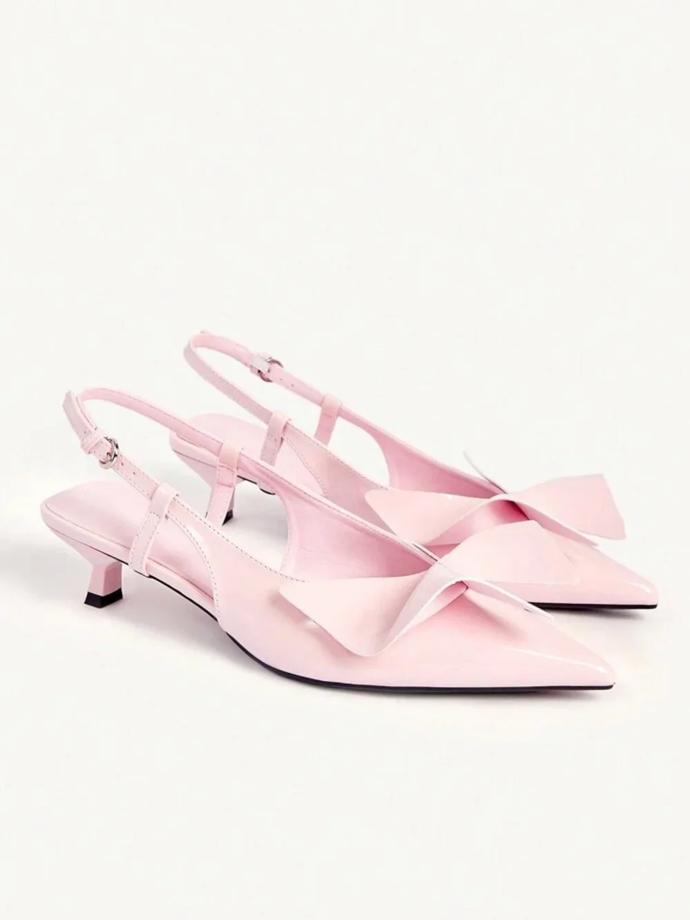 Pink Elegant Women's Pointed Toe Shoes - Picture 2 of 5